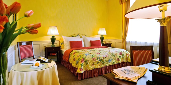 Luxusní 5* odpočinek v centru Prahy: historický hotel se snídaněmi i wellness