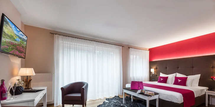 Nádherný a moderně vybavený hotel u Innsbrucku: neomezený wellness i možnost procedur, luxusní polopenze