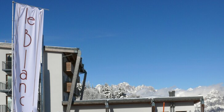 4* Le Blanc Hotel & Spa: lyžovačka v italských Alpách i rozsáhlé wellness služby