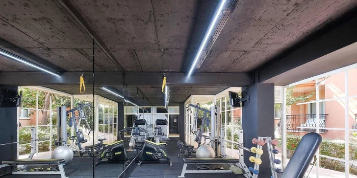 Kdykoli můžete zajít do fitness centra.