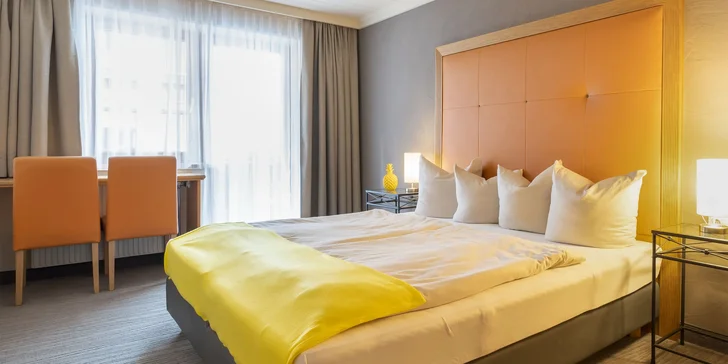 Připraven pro vás bude dvoulůžkový pokoj Komfort (20 m²) či Superior (23 m²).
