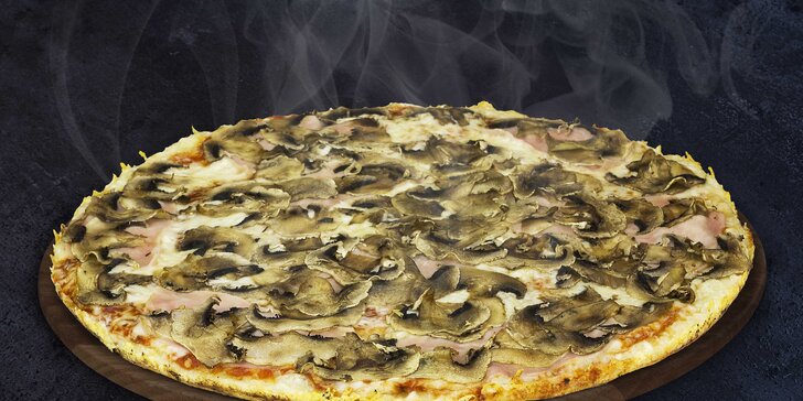 2 poctivé Chacharovy pizzy: výběr ze 16 druhů, rozvoz až k vám domů