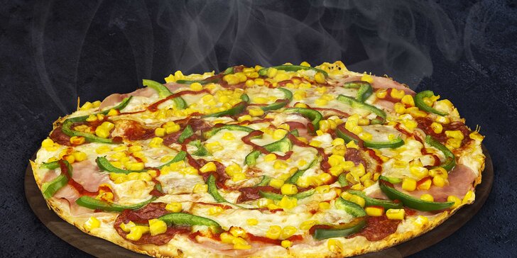Dvě poctivé Maníkovy pizzy: na výběr 15 druhů, rozvoz i krabice v ceně