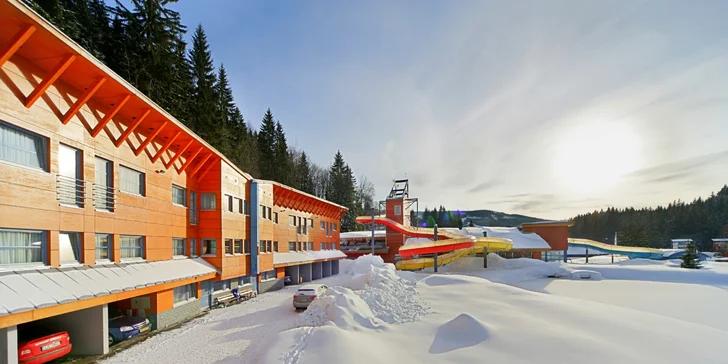 Aktivní dovolená ve Špindlerově Mlýně: pobyt s polopenzí a vstup do aquaparku
