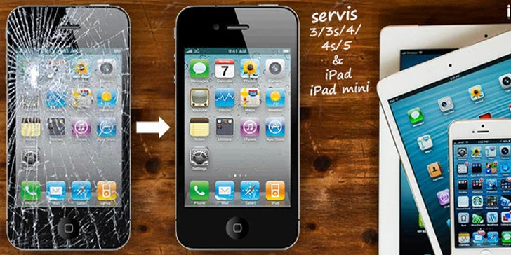 Otevřený voucher na servis iPhonu v hodnotě 500 Kč