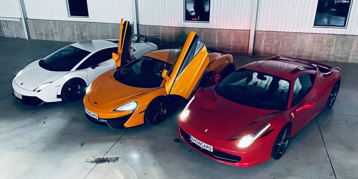 Večerní jízda v Lamborghini, Ferrari, Mustangu, Nissanu GTR, Porsche nebo Subaru