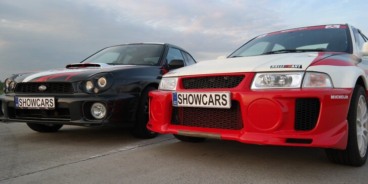 Jízda na Autodromu Brno se Subaru Impreza WRX STI a Mitsubishi Lancer EVO