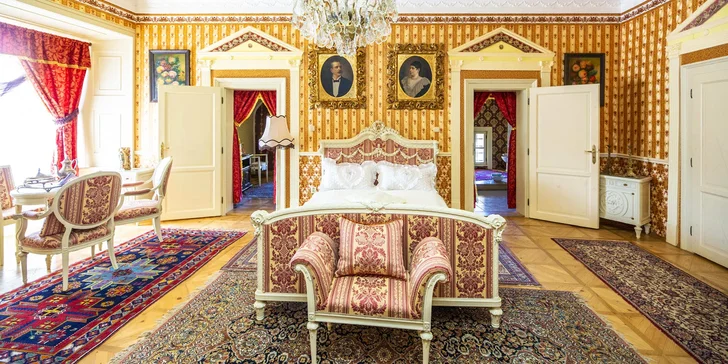 Romantický pobyt v historickém apartmánu na zámku Letovice vč. prohlídky a lahve sektu