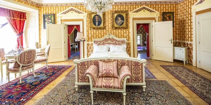 Romantický pobyt v historickém apartmánu na zámku Letovice vč. prohlídky