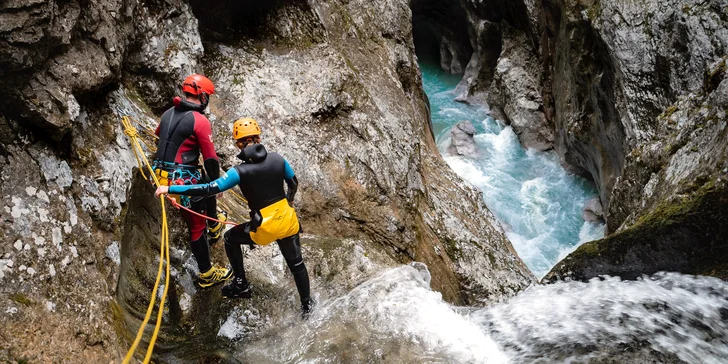 Rafting a canyoning ve Slovinsku na řece Soča. Aqua rodeo, jaké jste ještě nezažili