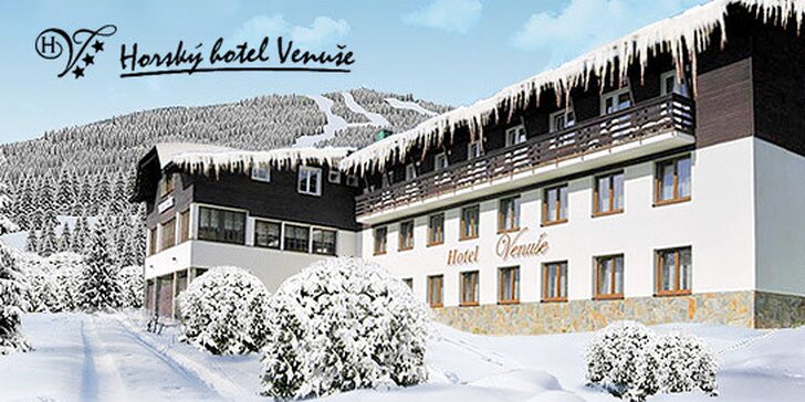 3-6 dní v Krkonoších s plnou penzí nejen pro lyžaře