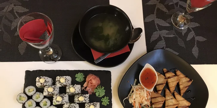 4chodové japonské degustační menu pro jednoho nebo pro dva