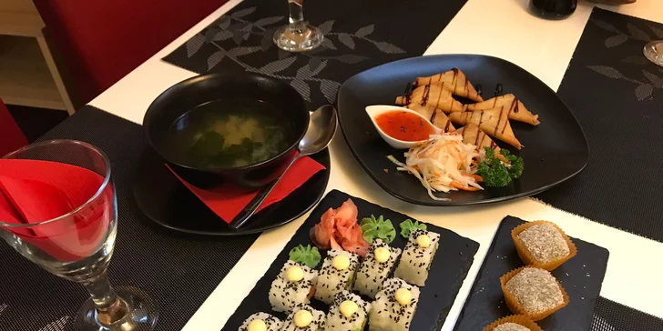 4chodové japonské degustační menu pro jednoho nebo pro dva