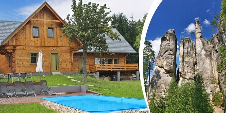 Až 4 dny dovolené v luxusním penzionu u Adršpachu a Babiččina údolí