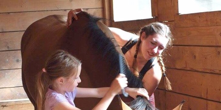 Týdenní tábor s koňmi v jižních Čechách pro děti 8 - 17 let