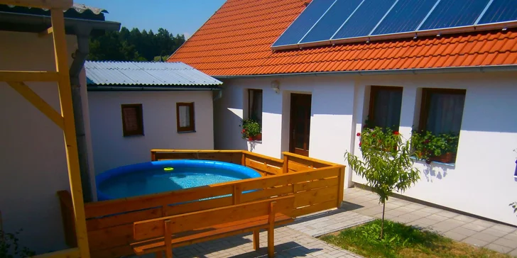 Jihočeský penzion mezi Českým Krumlovem a Třeboní: apartmány pro 2–5 osob