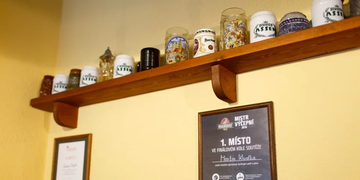 Otevřený voucher v hodnotě 500 nebo 1000 Kč na nápoje v Pivnici Assen