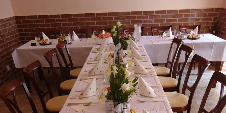 Francouzské tříchodové menu pro dva 