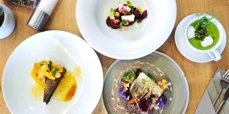 4chodové menu u Brněnské přehrady i s možností wellness: candát nebo vegetariánské rizoto i dezert
