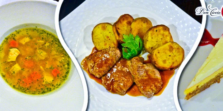 3chodové menu pro dva v ristorante Don Ciccio