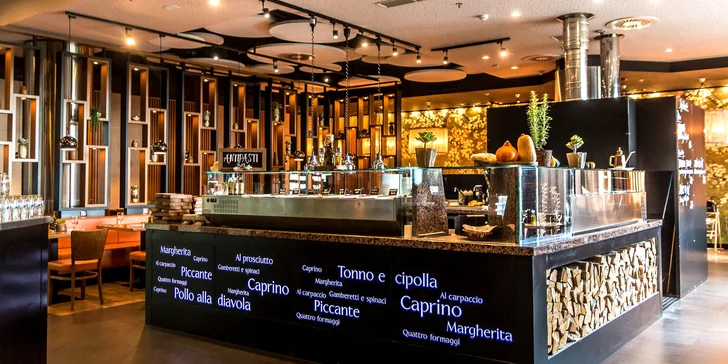 5chodové sezónní menu a lahev prosecca v italské restauraci pro 2 osoby