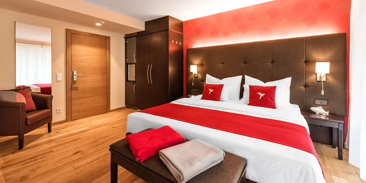Nádherný a moderně vybavený hotel u Innsbrucku: neomezený wellness i možnost procedur, luxusní polopenze