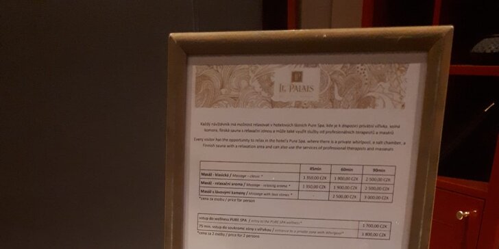 Privátní wellness v 5* hotelu na Královských Vinohradech: až 120 minut ve vířivce, možnost sauny i lahve vína