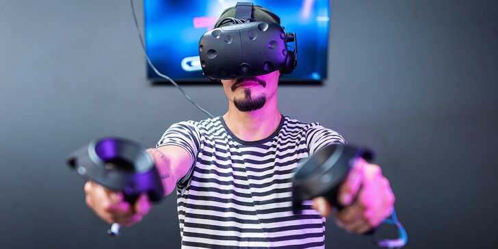 Chvíli v jiném světě: 30 nebo 60 min. ve virtuální realitě pro 1 či 2 hráče