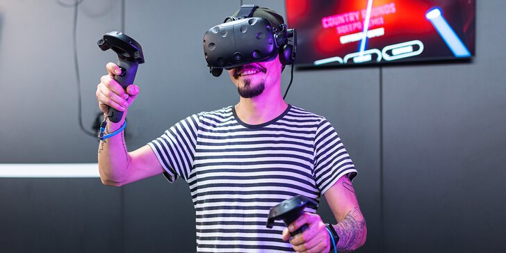 Chvíli v jiném světě: 30 nebo 60 min. ve virtuální realitě pro 1 či 2 hráče