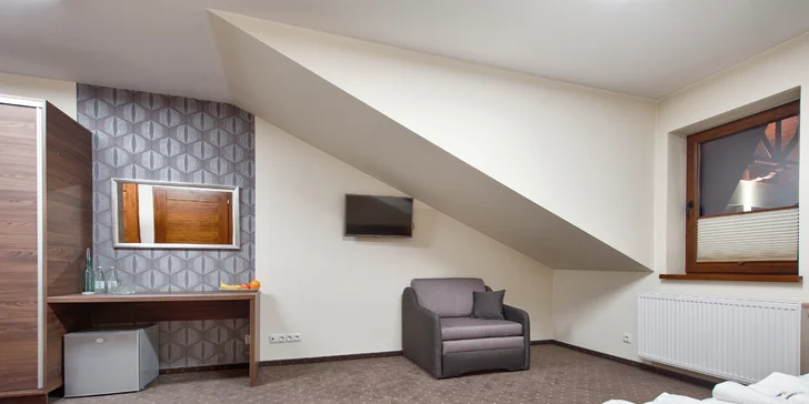 Moderní horský hotel u Zakopaného: snídaně a vstupy do termálů