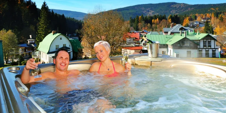 3 či 4 božské dny v Krkonoších: polopenze a neomezeně wellness pro dva