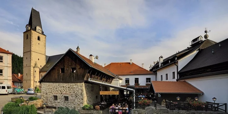 Romantický pobyt s polopenzí i wellness v jižních Čechách