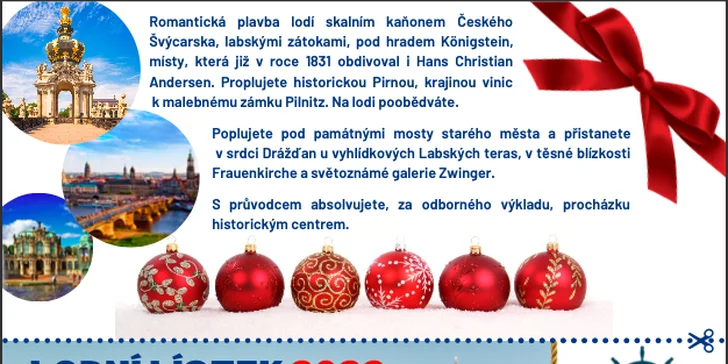 Romantická plavba do Drážďan: jídlo, víno a průvodce po celý den