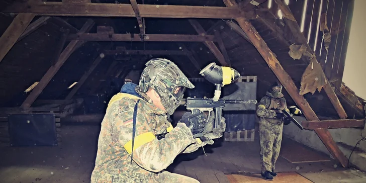 Paintballová přestřelka bez časového limitu na nově otevřeném hřišti
