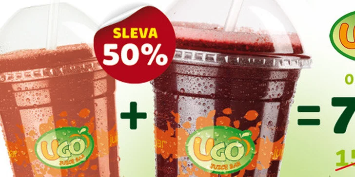 Dva nejoblíbenější drinky UGO Juice Baru za 75 Kč!