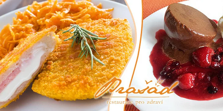 Tříchodová vegetariánská večeře pro dva