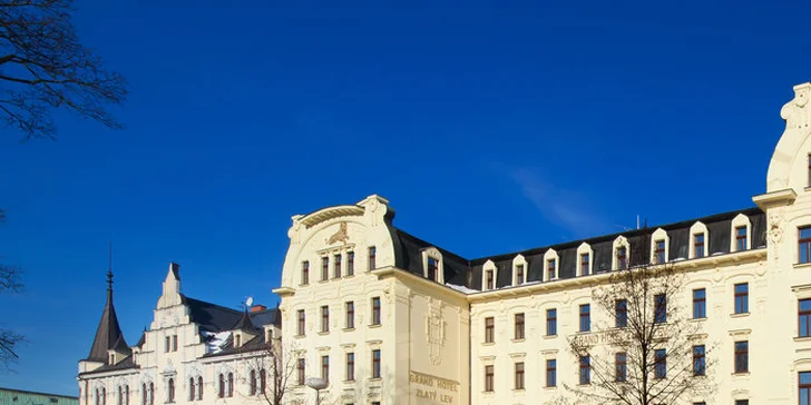 Relaxační pobyt v Clarion Grandhotelu Zlatý Lev**** v srdci Liberce: snídaně či polopenze i wellness