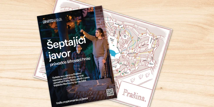 Šeptající javor: rodinná šifrovací hra v tajuplné pražské čtvrti