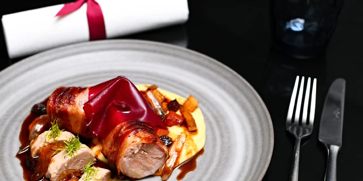Jídlo připravené před vašimi zraky: 4chodové menu, vinné párování a nealko