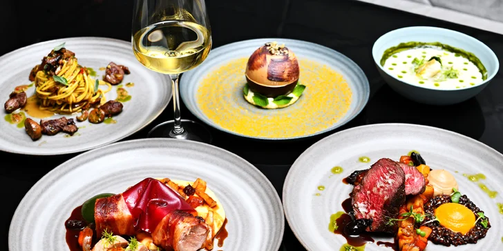 Jídlo připravené před vašimi zraky: 4chodové menu, vinné párování a nealko