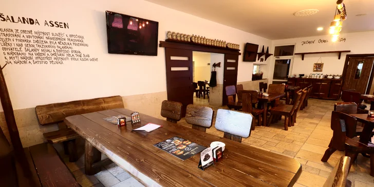 Otevřený voucher do Šalandy na cokoli z jídelního i nápojového lístku