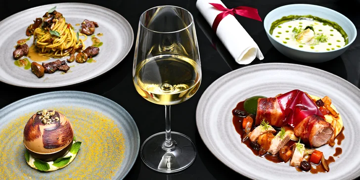 Jídlo připravené před vašimi zraky: 4chodové menu, vinné párování a nealko