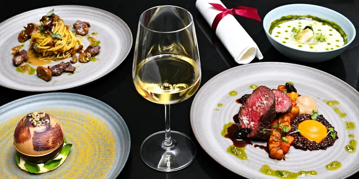 Jídlo připravené před vašimi zraky: 4chodové menu, vinné párování a nealko