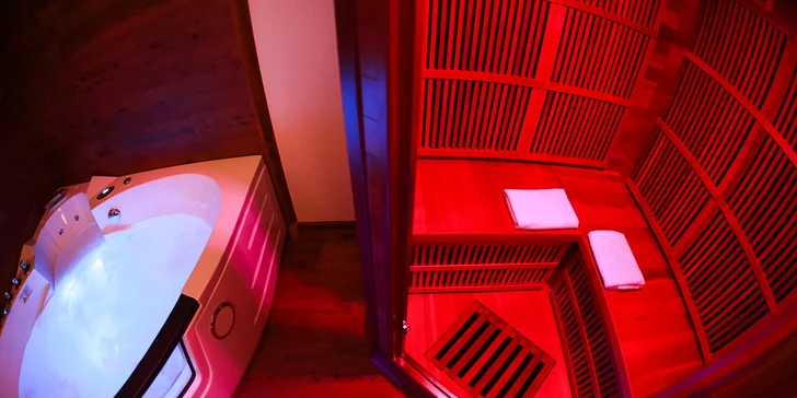 Pronájem privátního wellness apartmánu pro 2 osoby na 2 nebo 3 hodiny