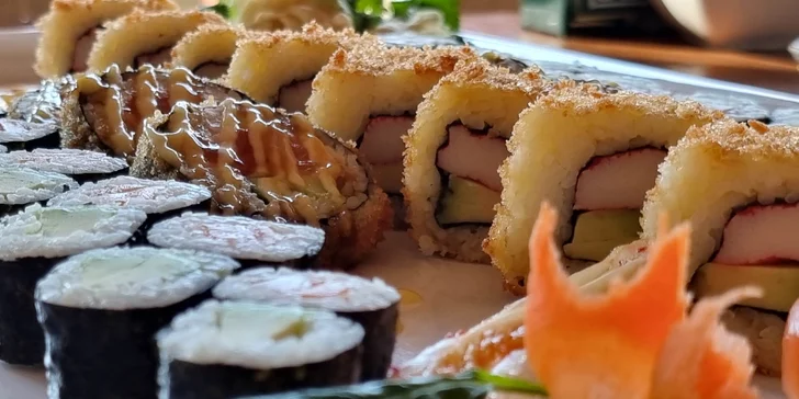 48 nebo 68 kousků sushi v Porubě: krevety, losos, tuňák i avokádo