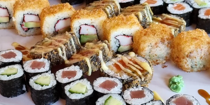 48 nebo 68 kousků sushi v Porubě: krevety, losos, tuňák i avokádo