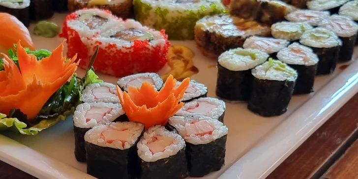 48 nebo 68 kousků sushi v Porubě: krevety, losos, tuňák i avokádo