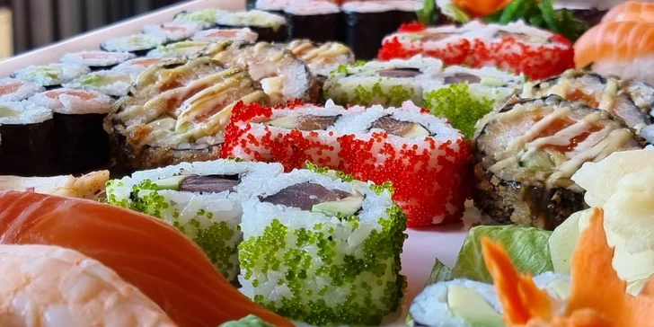 48 nebo 68 kousků sushi v Porubě: krevety, losos, tuňák i avokádo