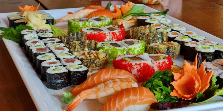 48 nebo 68 kousků sushi v Porubě: krevety, losos, tuňák i avokádo