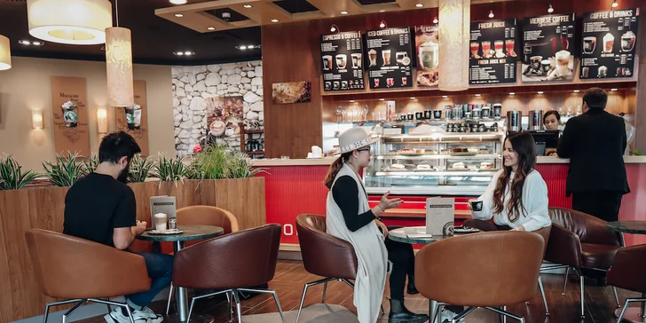 Otevřený voucher do Coffeeshop Company v Galerii Harfa: 250 či 500 Kč na kávu, čaje, limonádu i bagely či dorty